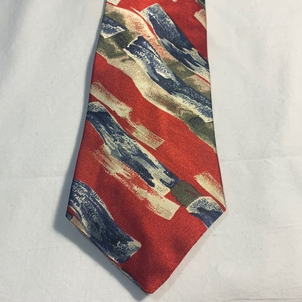 3for$20 surrey shiny tie red blue silver